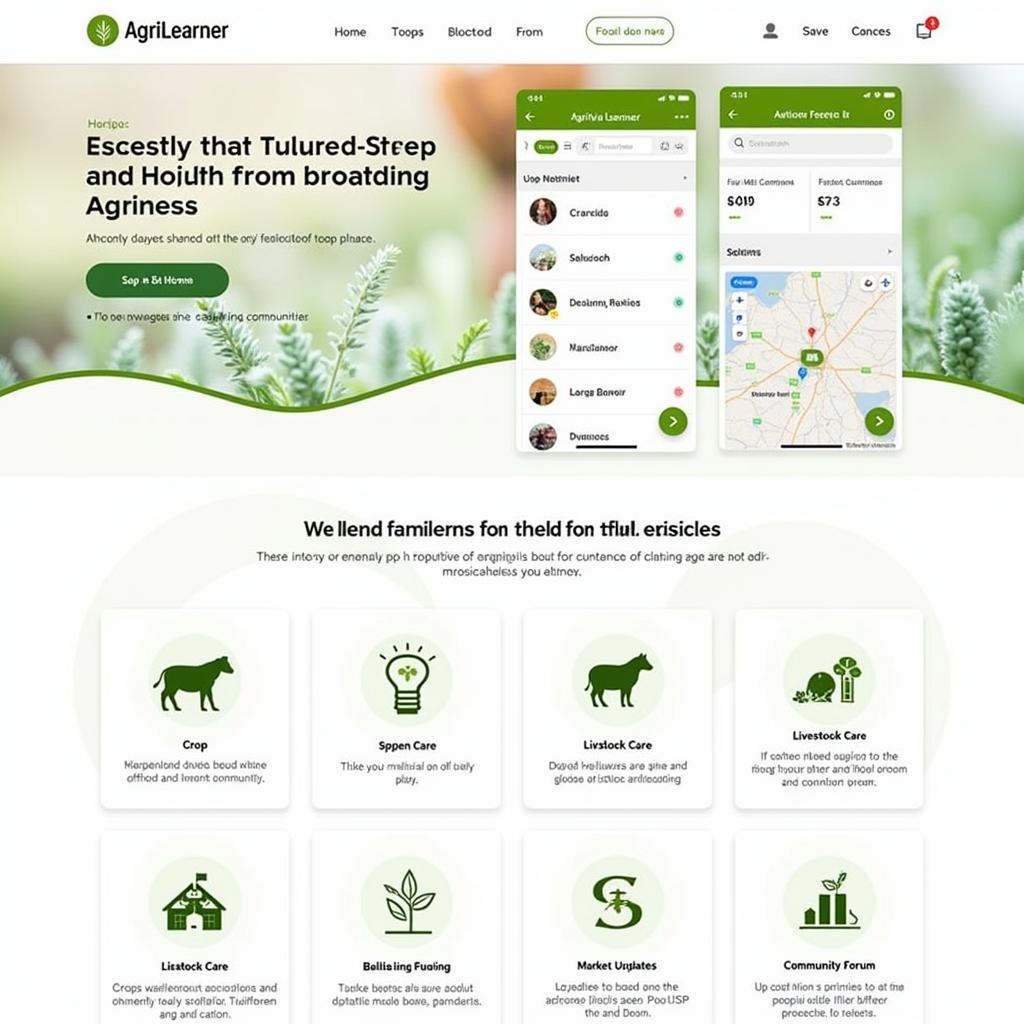 AgriLearner APK Homepage Screenshot