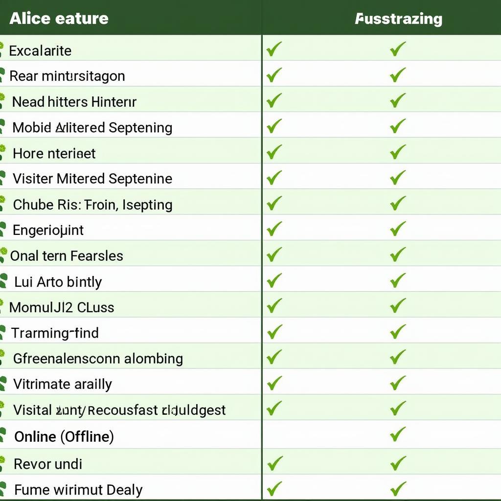 Comparison of Alice Greenfingers APK with other farming games