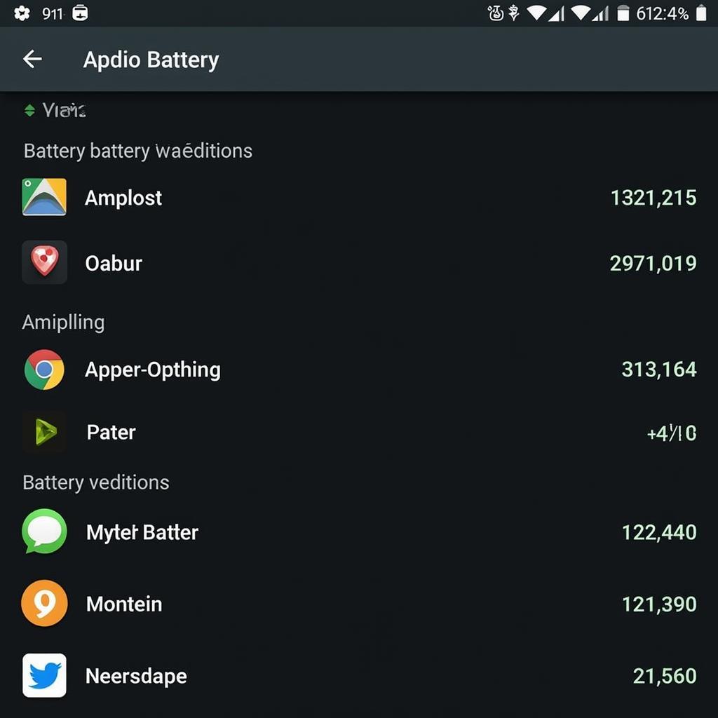 Amplify APK Battery Statistics