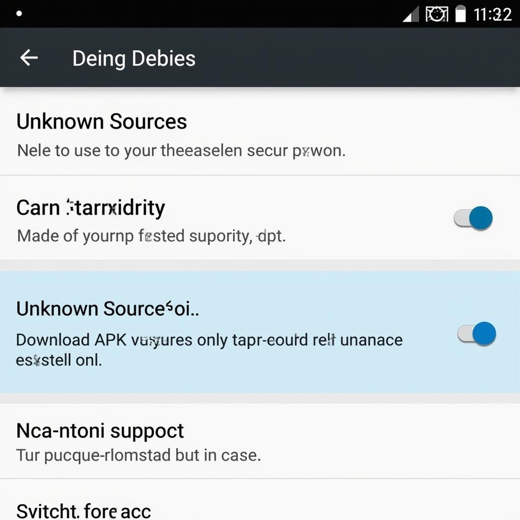 Enabling Unknown Sources on Android