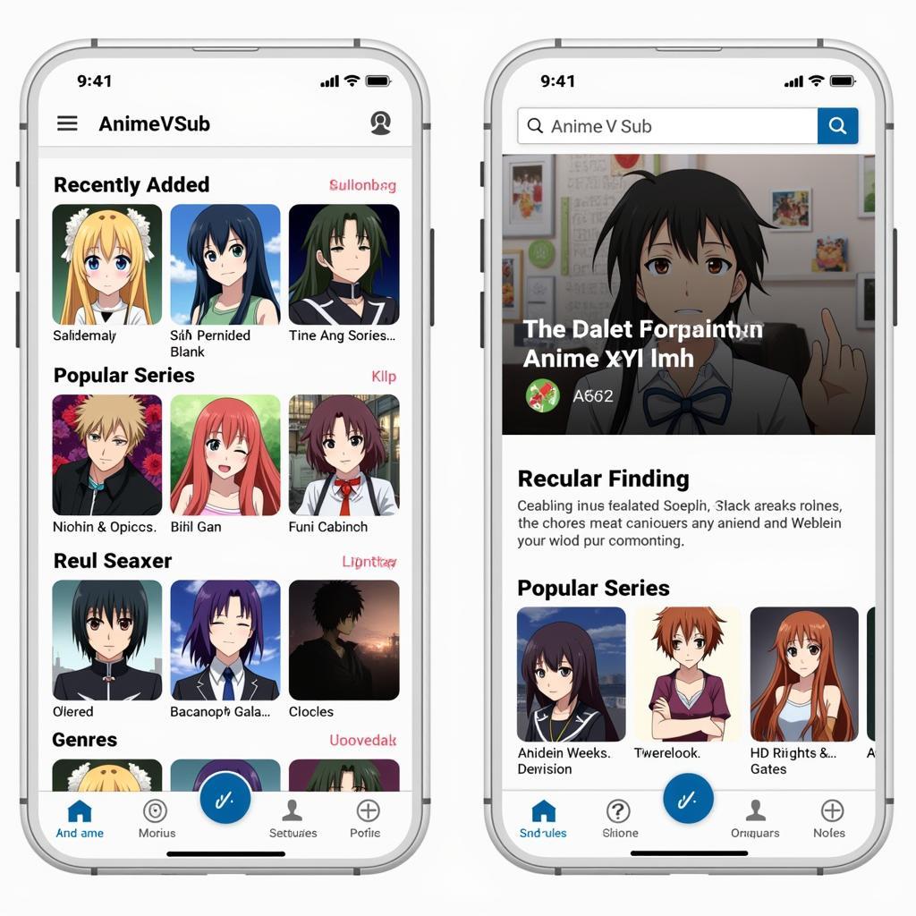 AnimeVSub App APK Interface