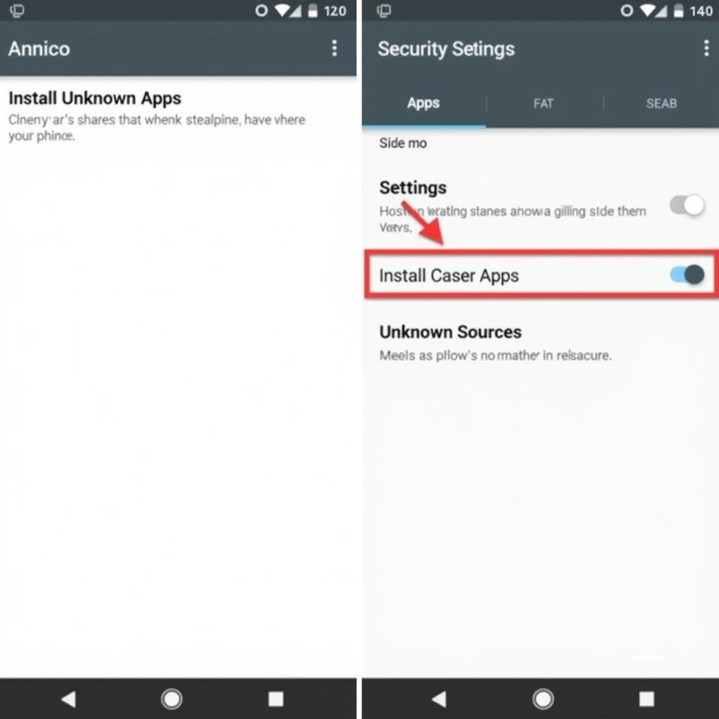 Accessing Security Settings on Android