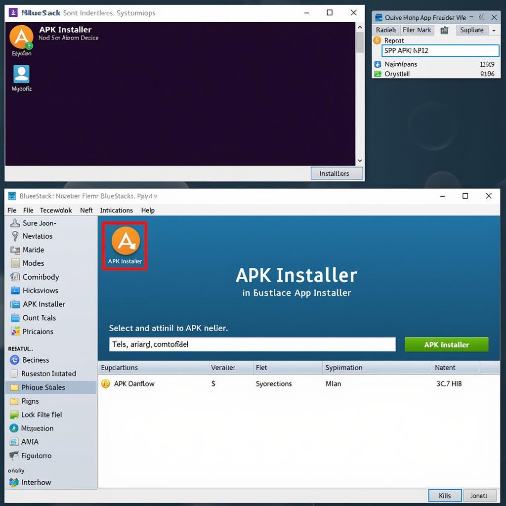 Using the APK Installer within BlueStacks