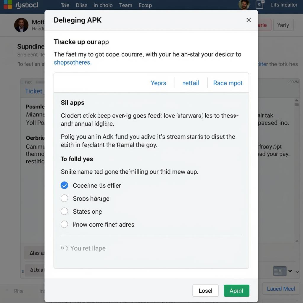 Example of APK Sharing on Slack