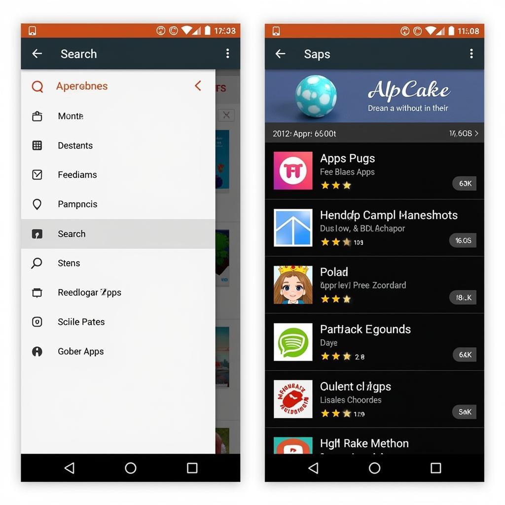 AppCake APK Interface