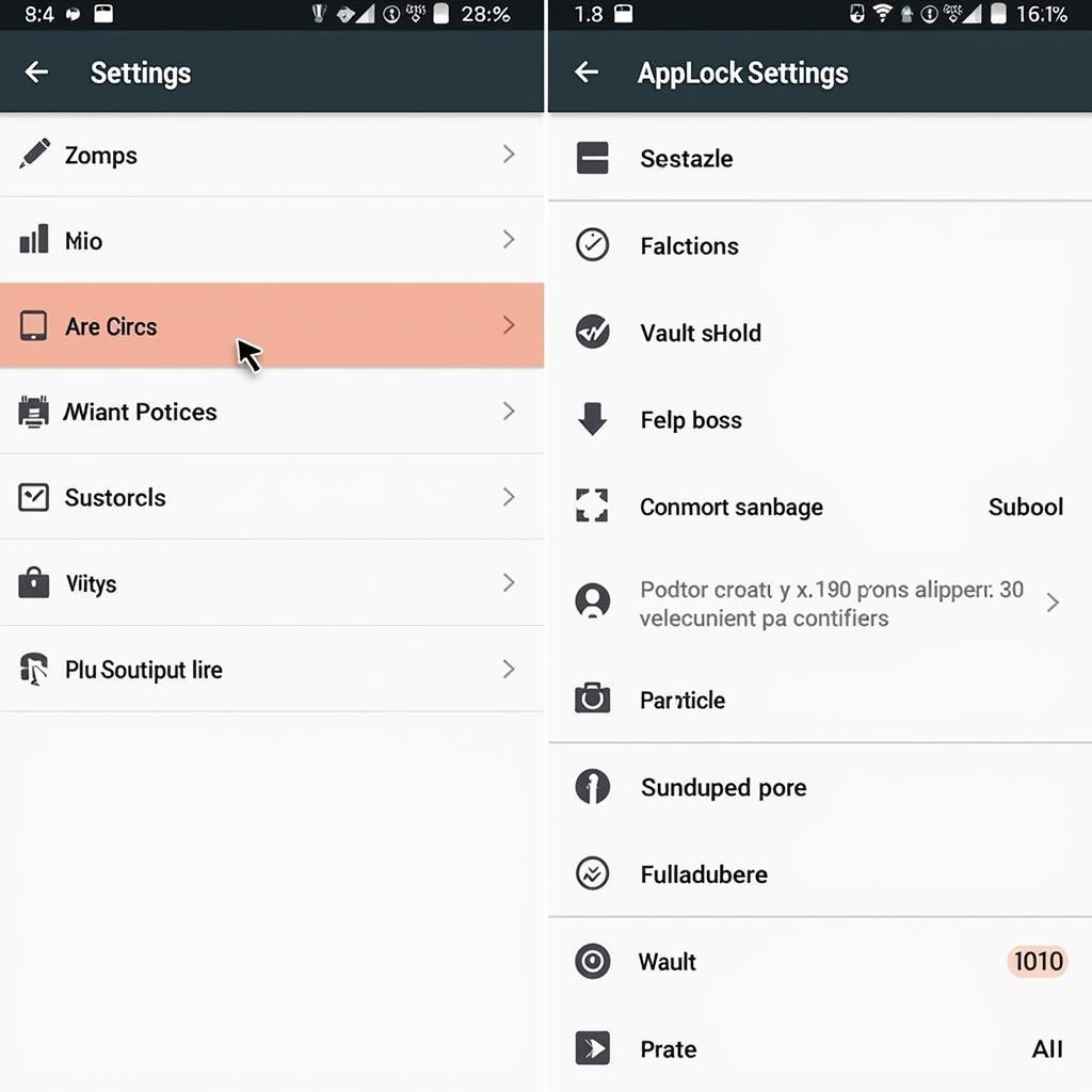 AppLock 2.6.7 Pro APK Settings