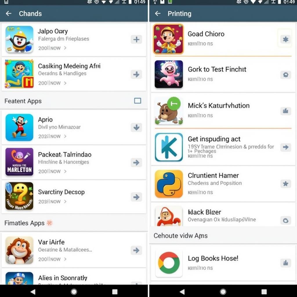 Aptoide Lite APK Homepage Screenshot