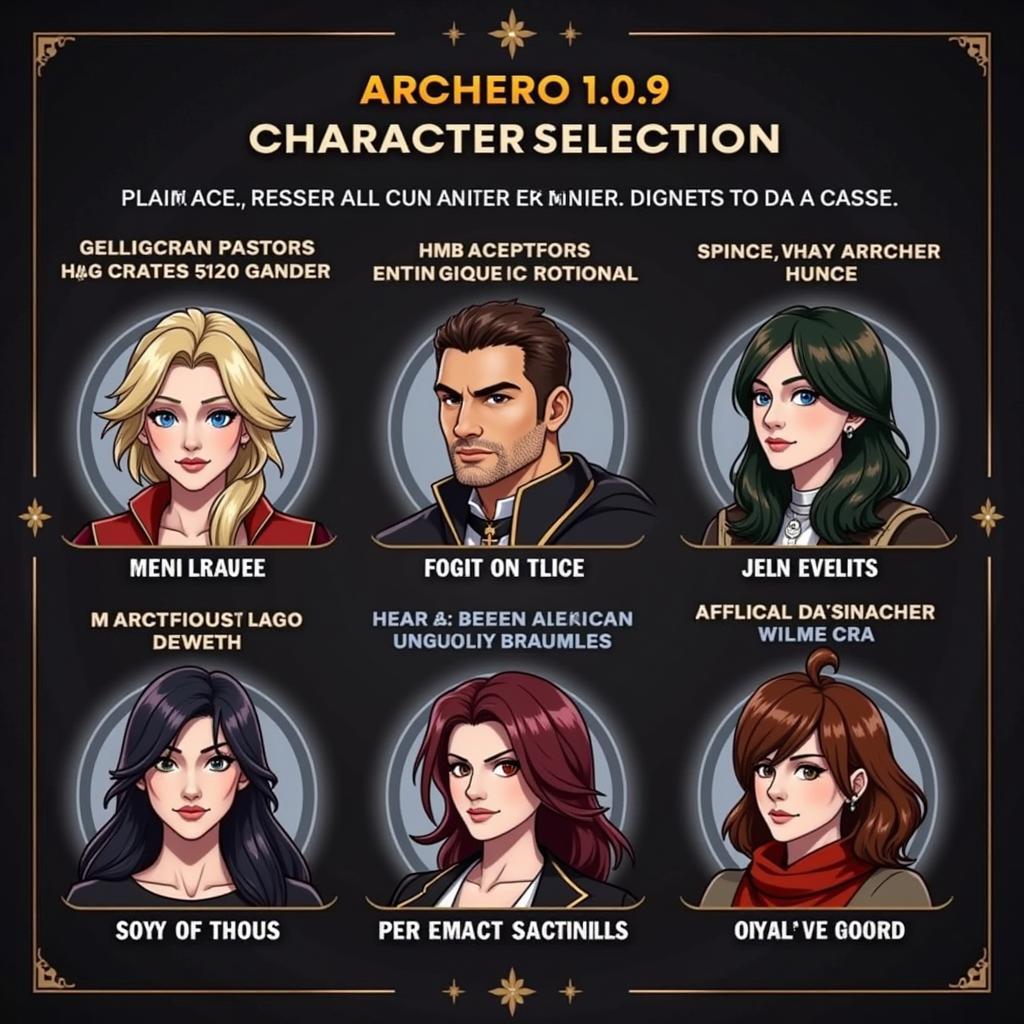 Archero 1.0.9 Mod APK Character Selection Screen