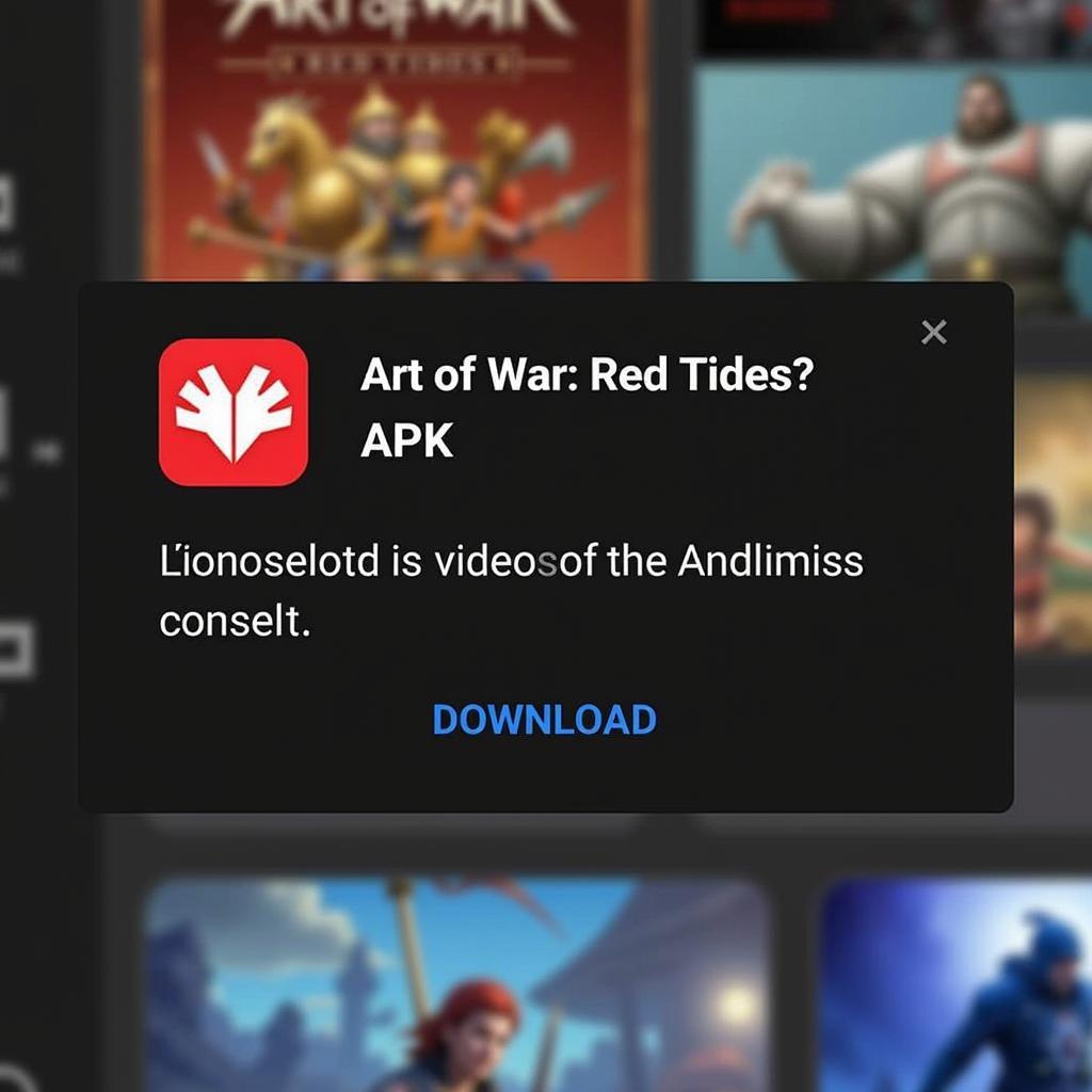 Art of War: Red Tides APK Download Button