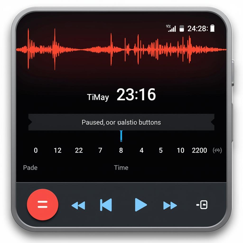 Audio Recorder Sony APK Active Recording Screen