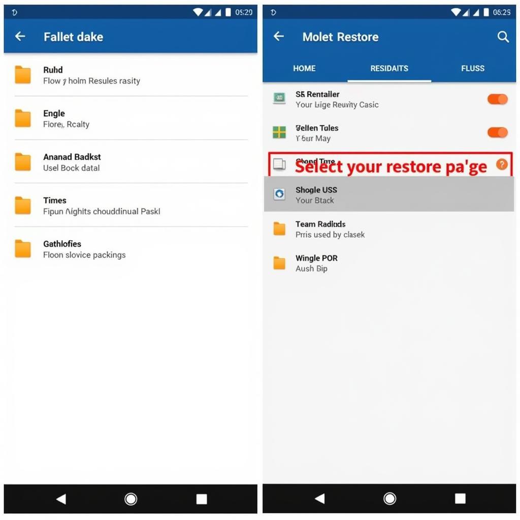 Avast Backup and Restore APK Restore Process