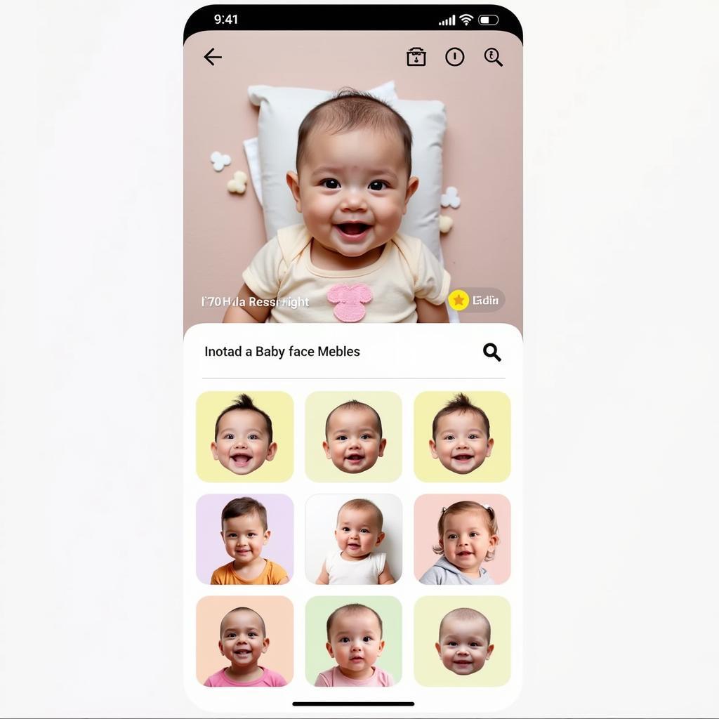 Baby Face Maker APK Interface