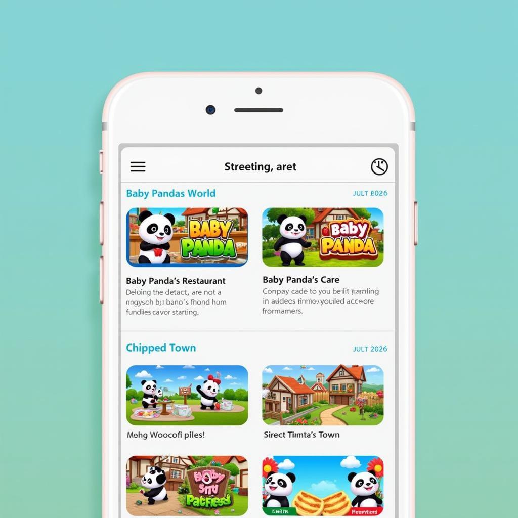 Baby Panda Games APK Download Homepage