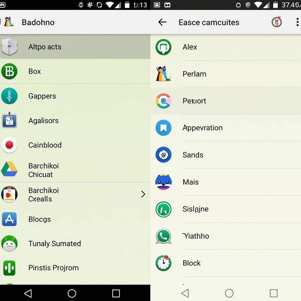 Bacchikoi Android APK Main Menu