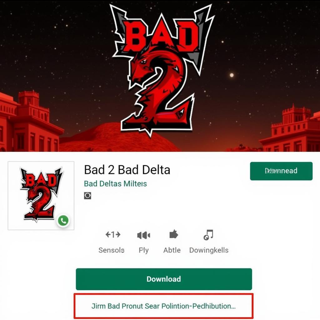 Bad 2 Bad Delta APK Download Screen