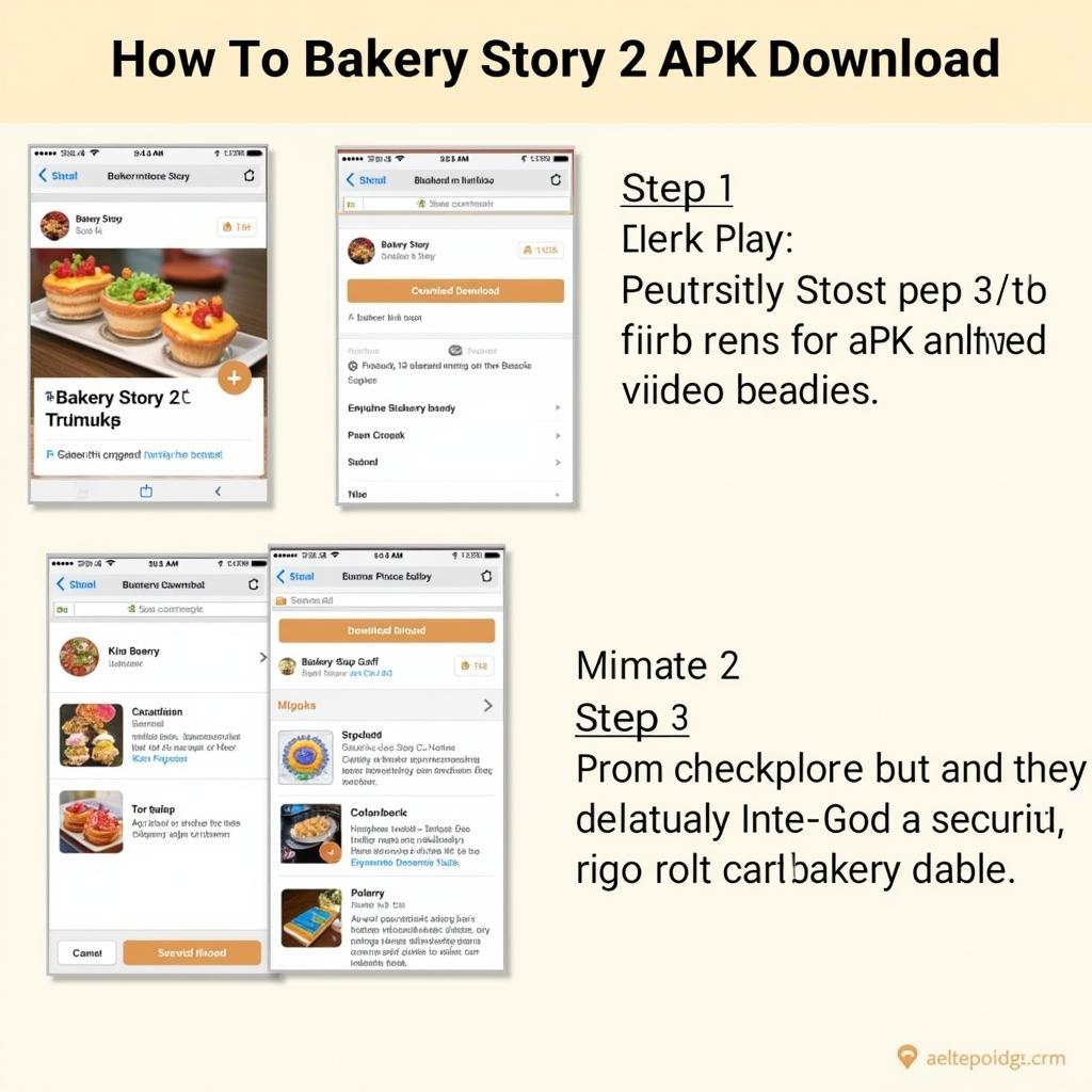 Bakery Story 2 APK Download Process