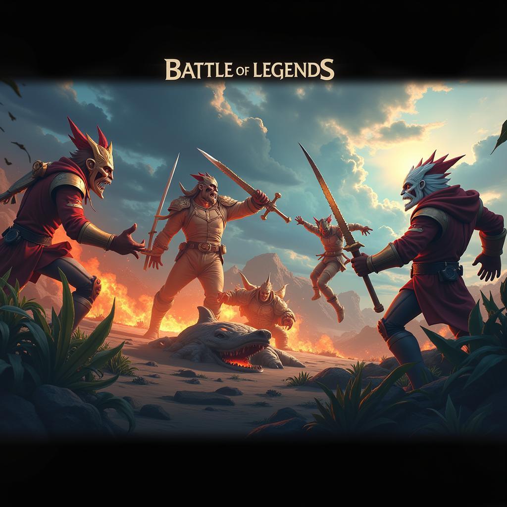 Intense Battle Scene in Battle of Legends