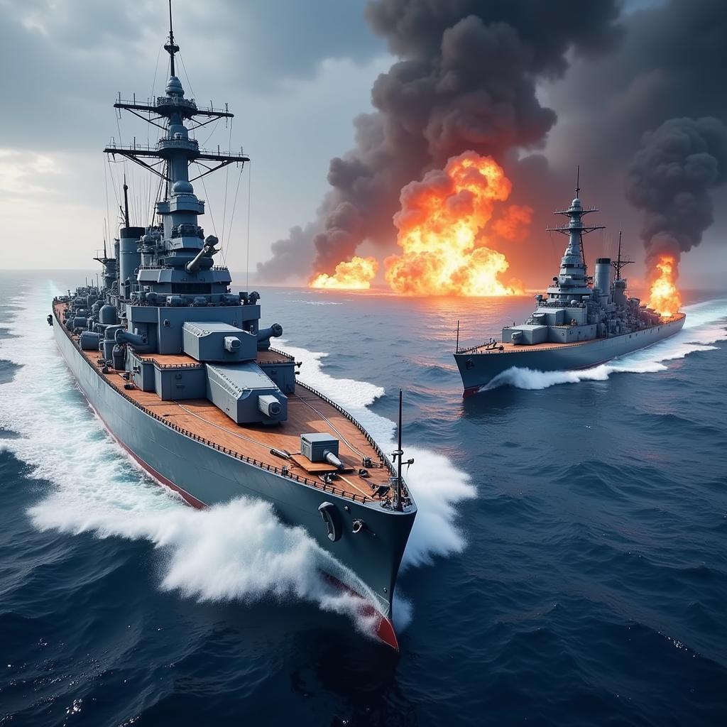 Battle of Warships Naval Blitz Mod APK Gameplay Screenshot