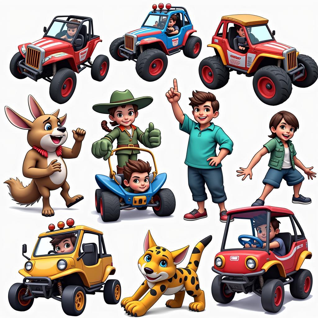 Beach Buggy Racing 2 Mod APK Characters