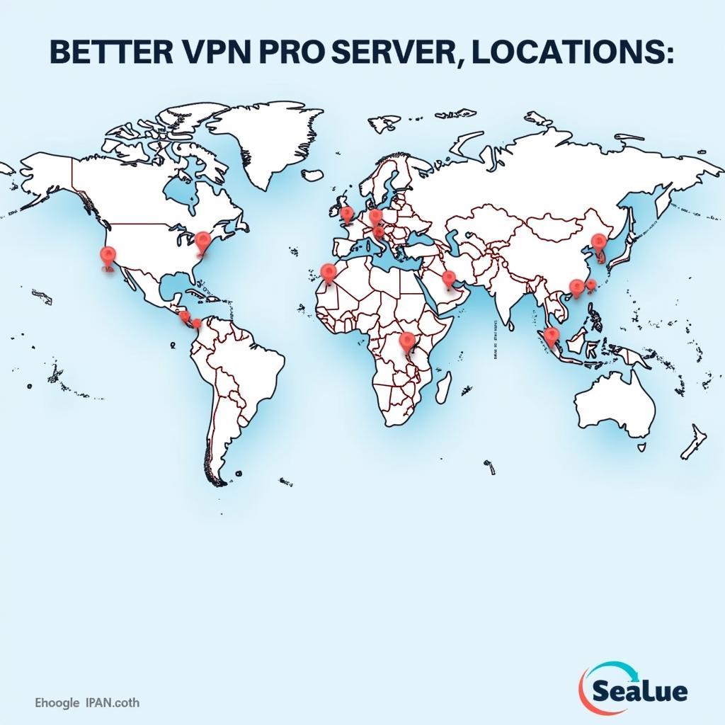 Better VPN Pro APK Global Server Locations Map