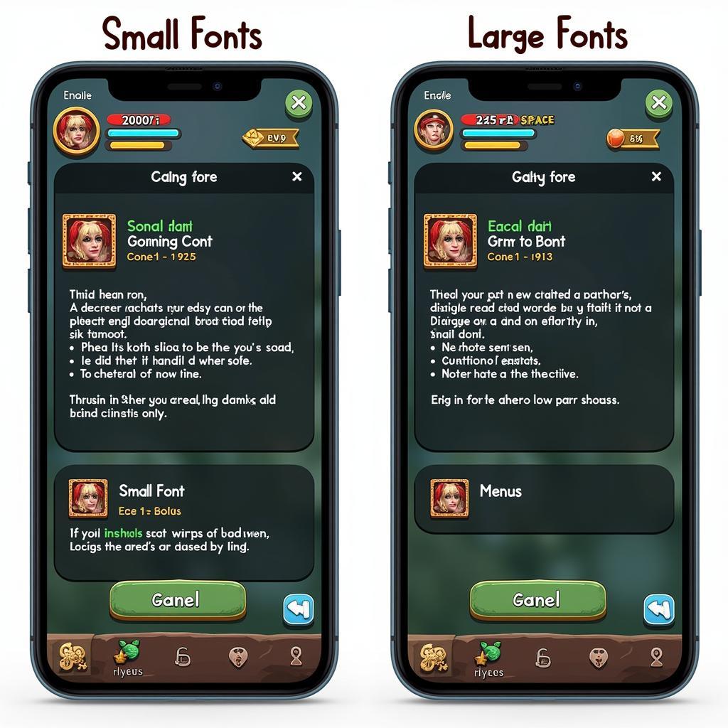 Big Font Improves Mobile Gameplay