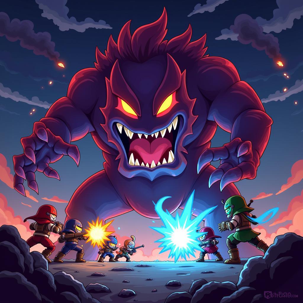 Epic Boss Battle in Bit Heroes