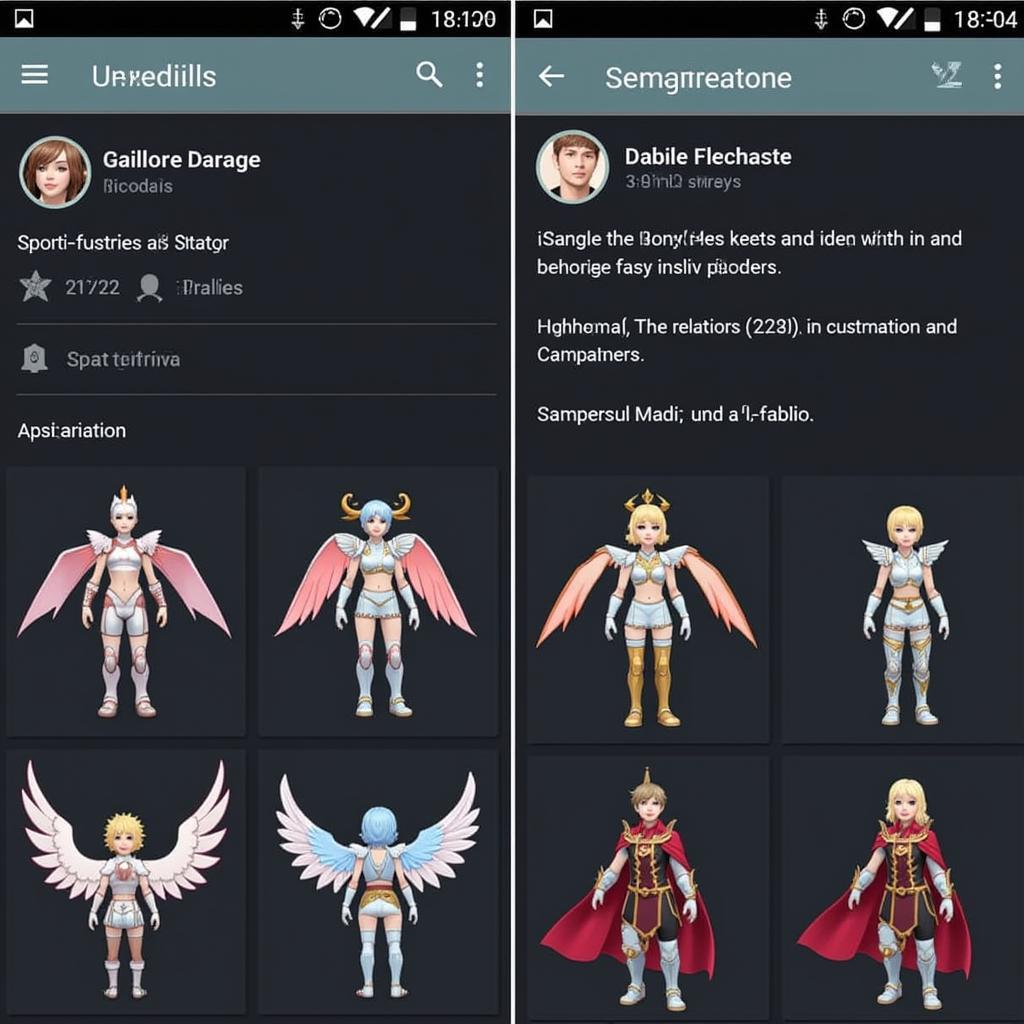 Blade Wings Mod APK Character Customization Options