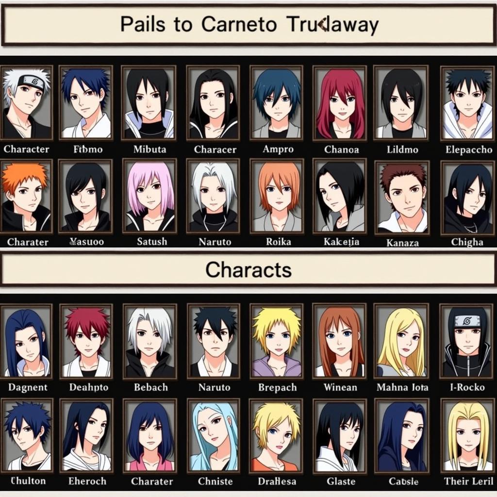 Bleach vs Naruto 3.6 APK Character Roster