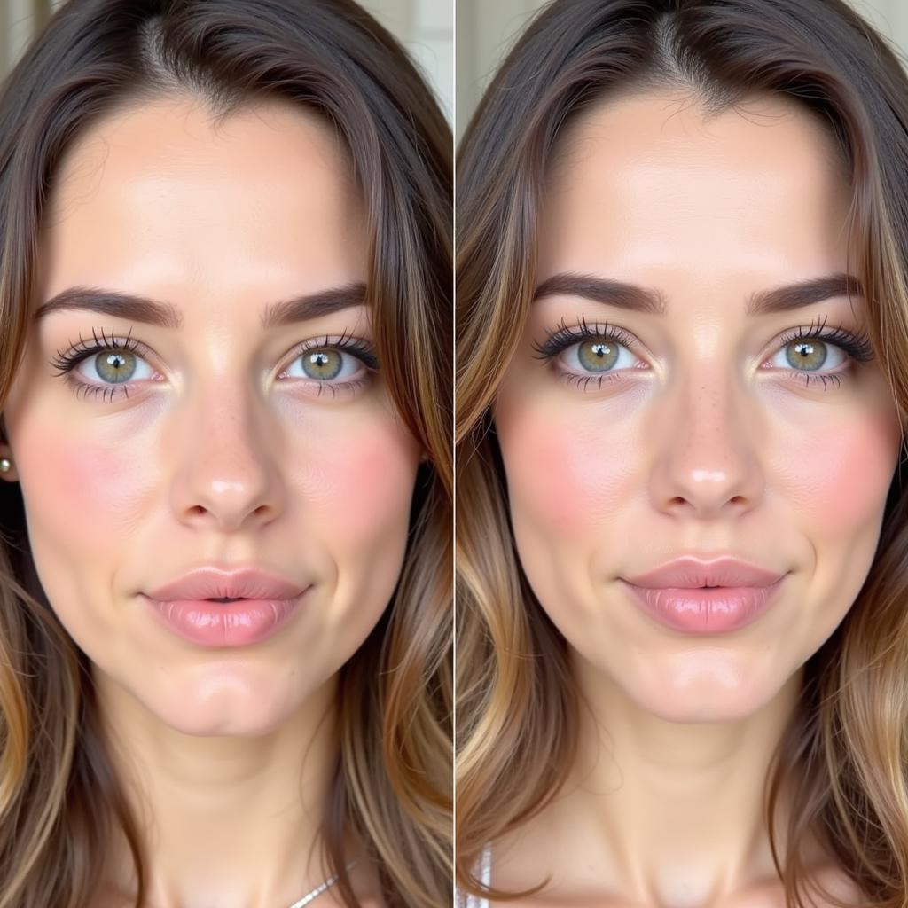 Blemish Remover APK Mod Before and After Comparison