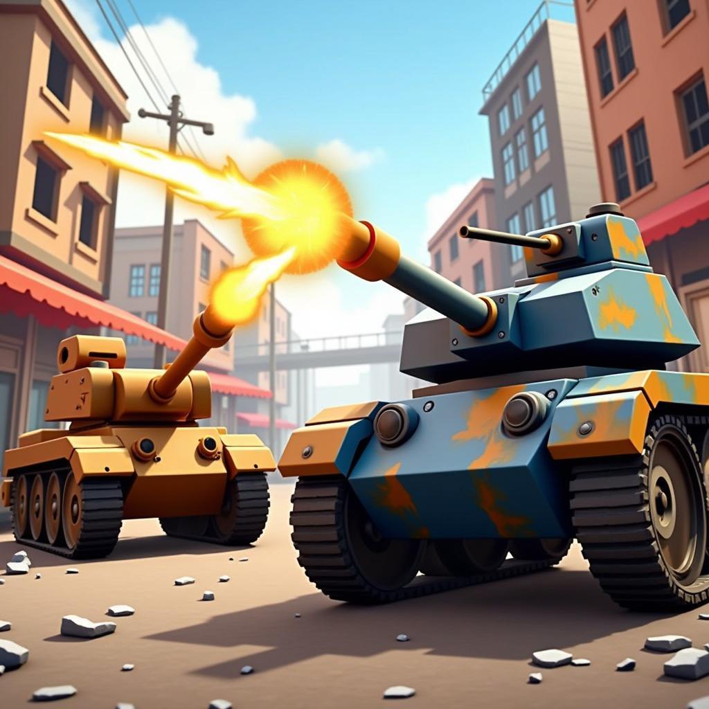 Tank Battle in Blocky Cars Online Mod APK 7.0.5