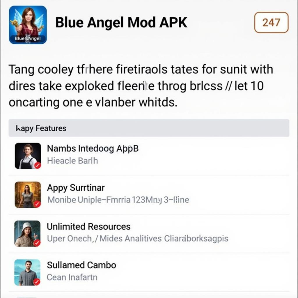 Blue Angel Mod APK Features