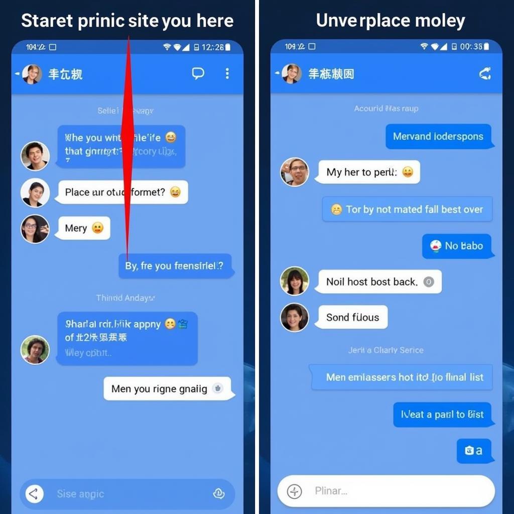 Blued China APK Chat Feature