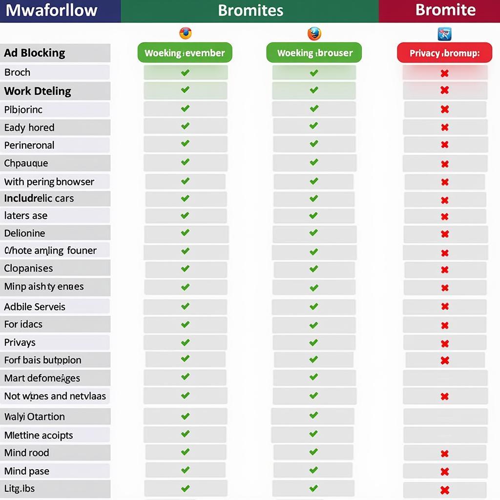 Bromite APK Browser Comparison Chart