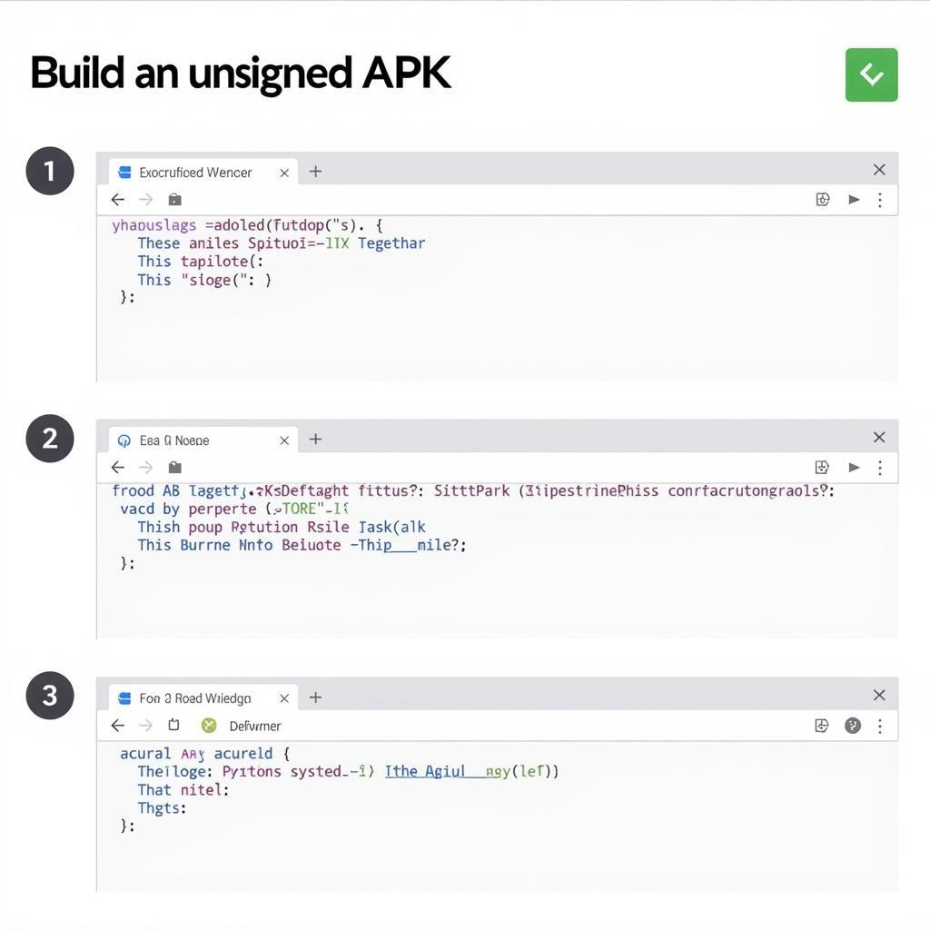 Building an unsigned APK process