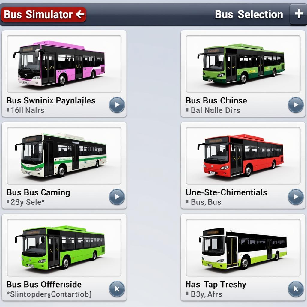 Choosing Your Bus in Bus Simulator 2016