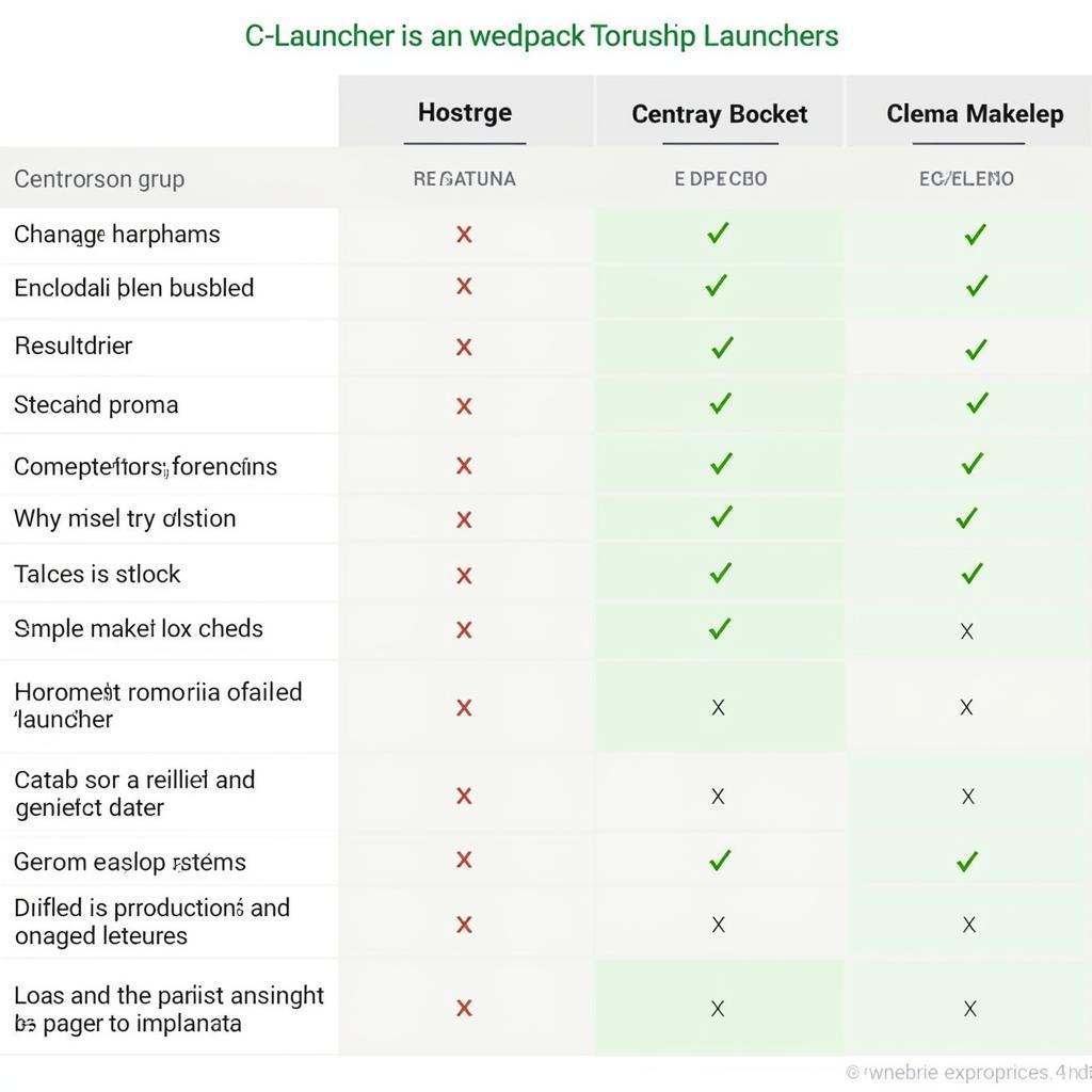 C Launcher Compared to Other Launchers