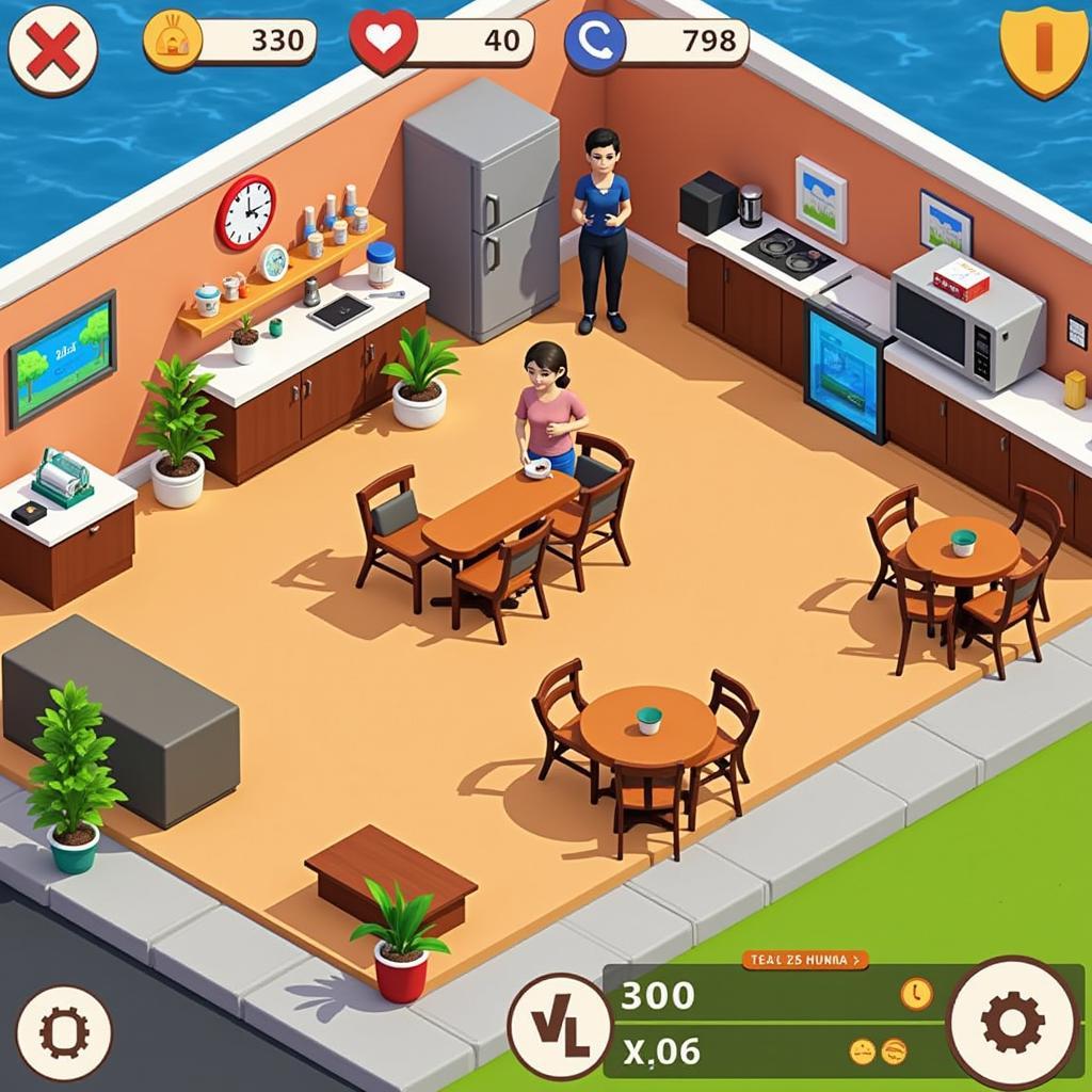 Cafe Simulator Mod APK Gameplay Screenshot