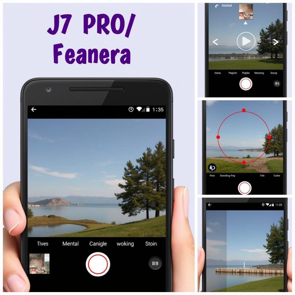 Camera J7 Pro APK Interface