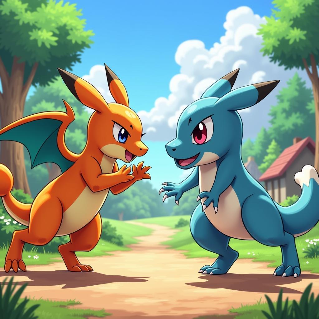 Camp Pokemon APK Offline Mod Battle Scene