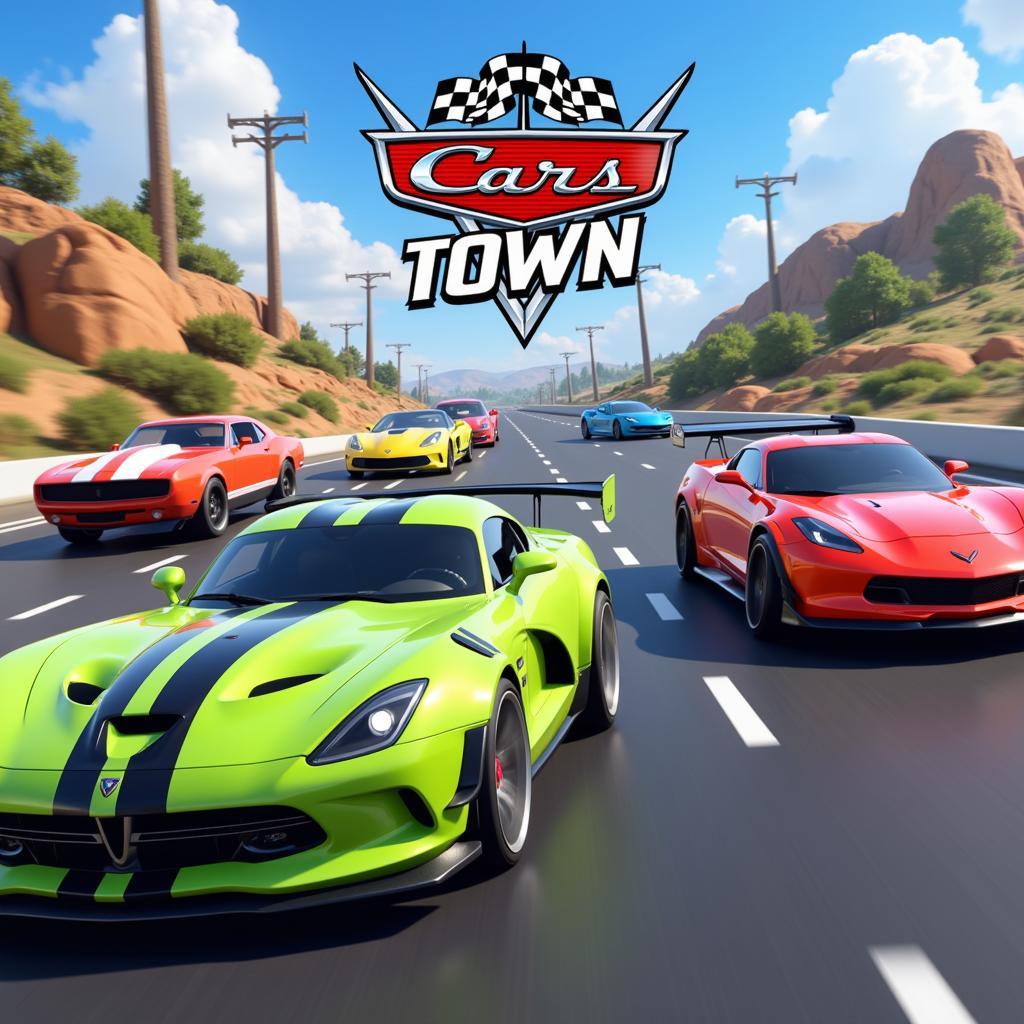 Car Town Racing Track Gameplay