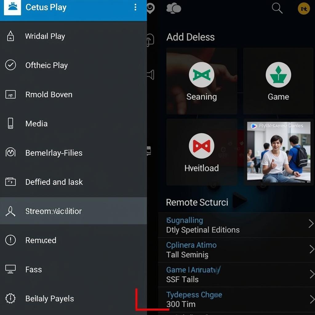 Cetus Play TV APK Interface