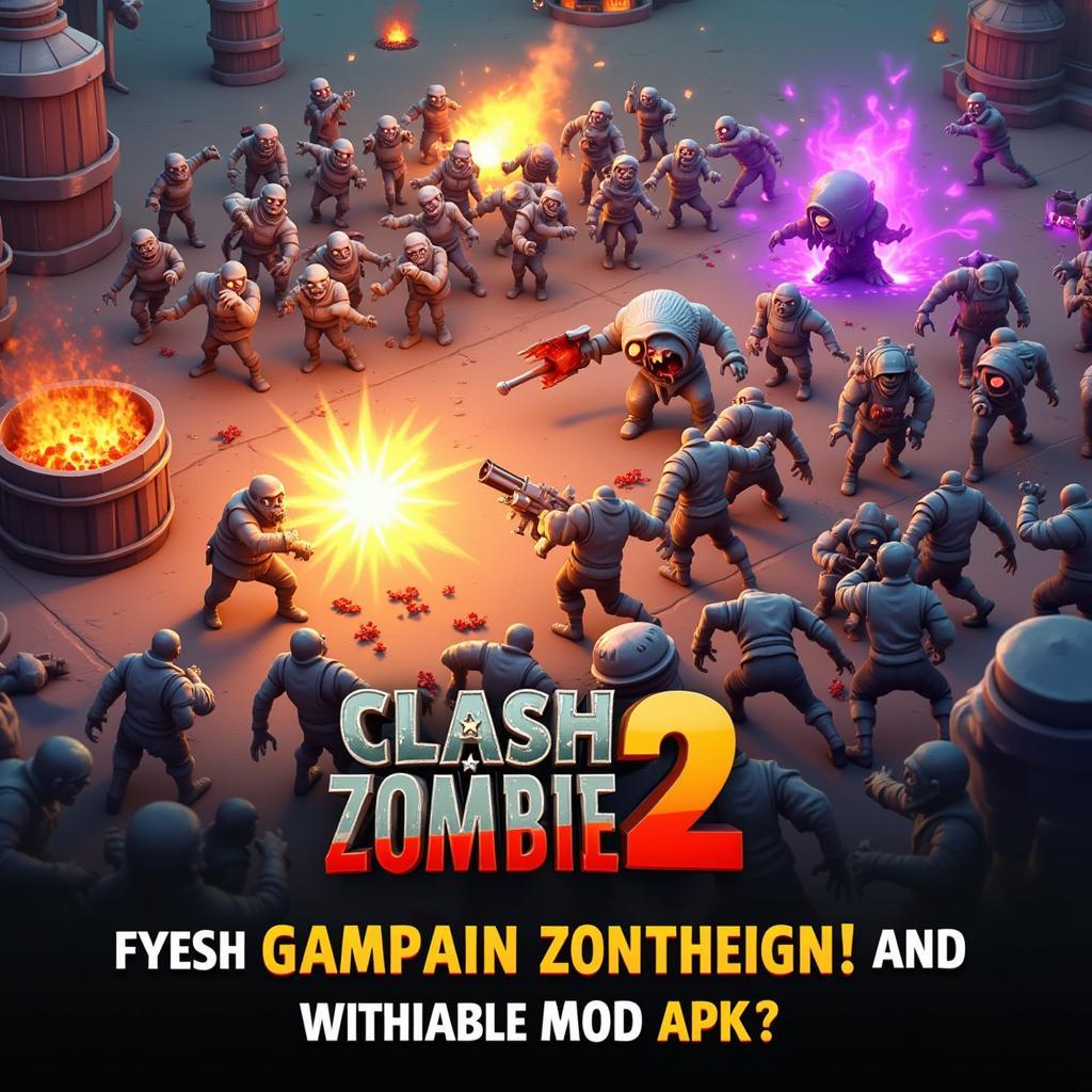 Clash of Zombie 2 Mod APK Enhanced Gameplay