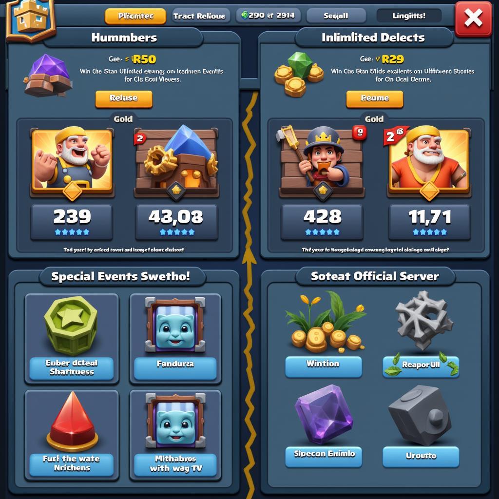 Clash Royale Private Server Homepage