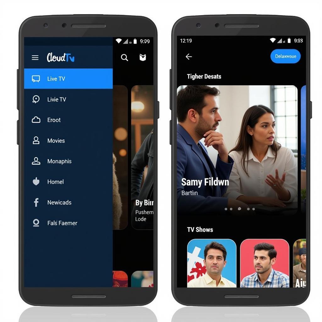 Cloud TV APK 2018 User Interface