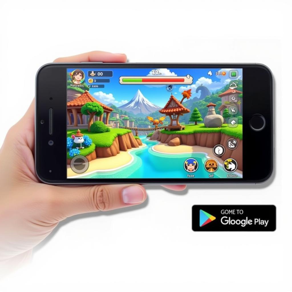 CloudFone.apk streaming a mobile game on a smartphone