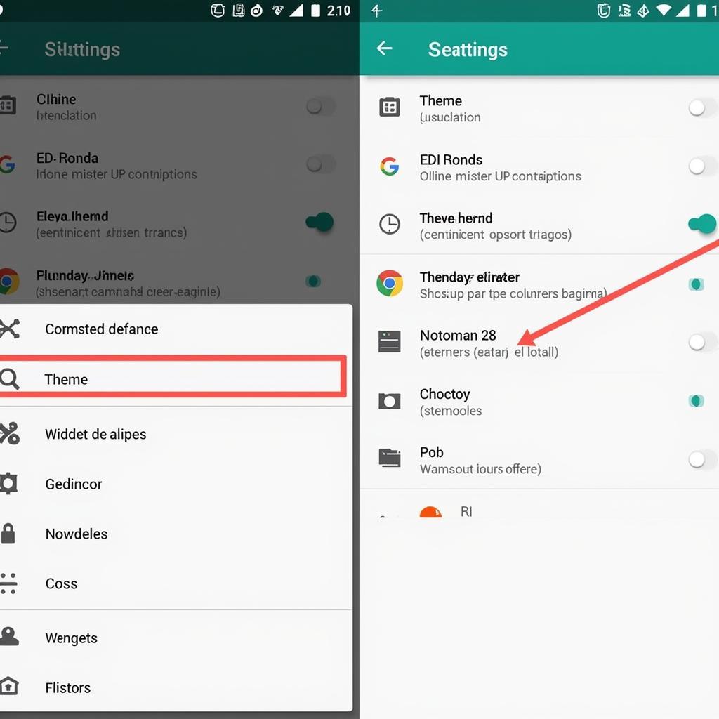 CM Launcher 3D Pro Mod APK Settings Menu