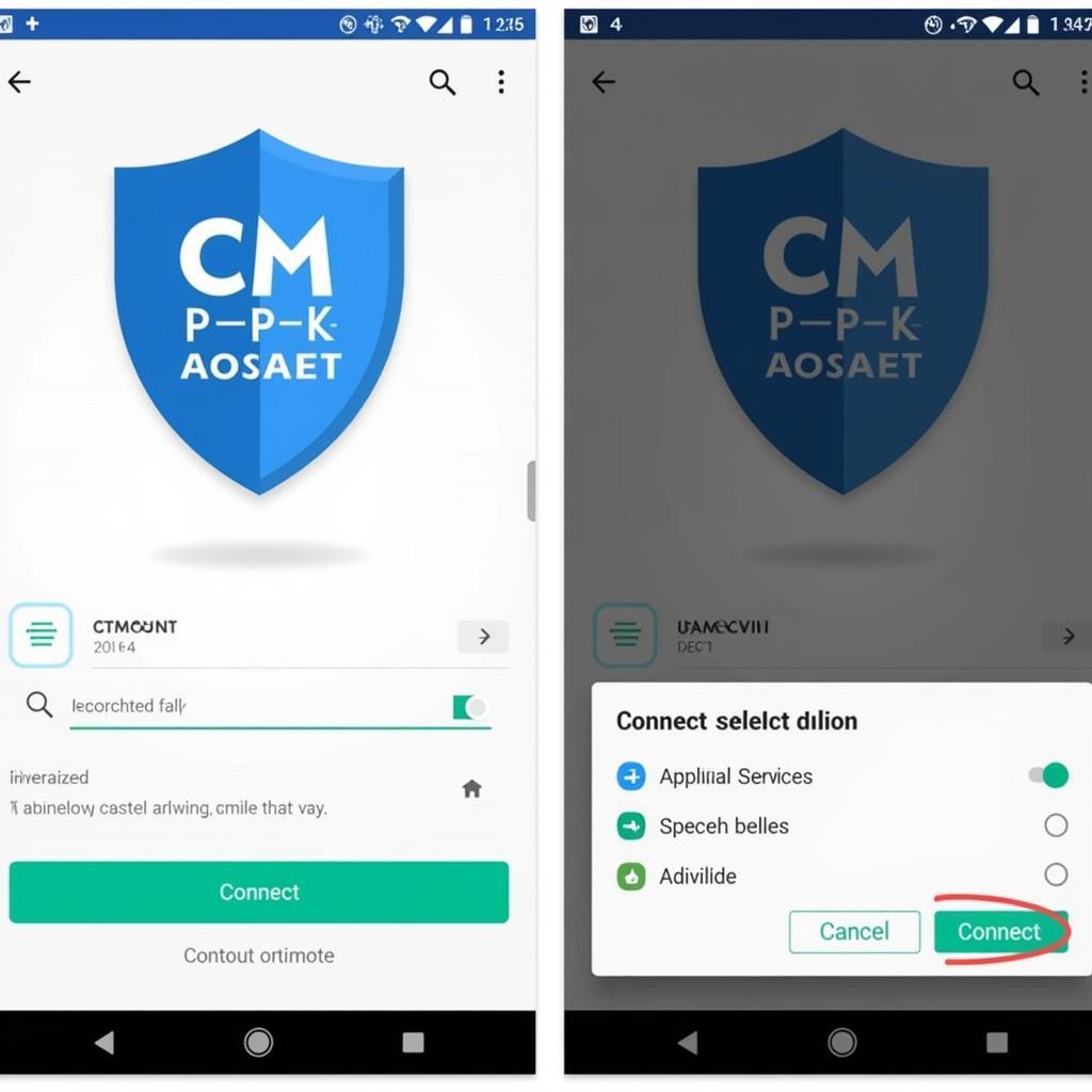 CM VPN APK Interface