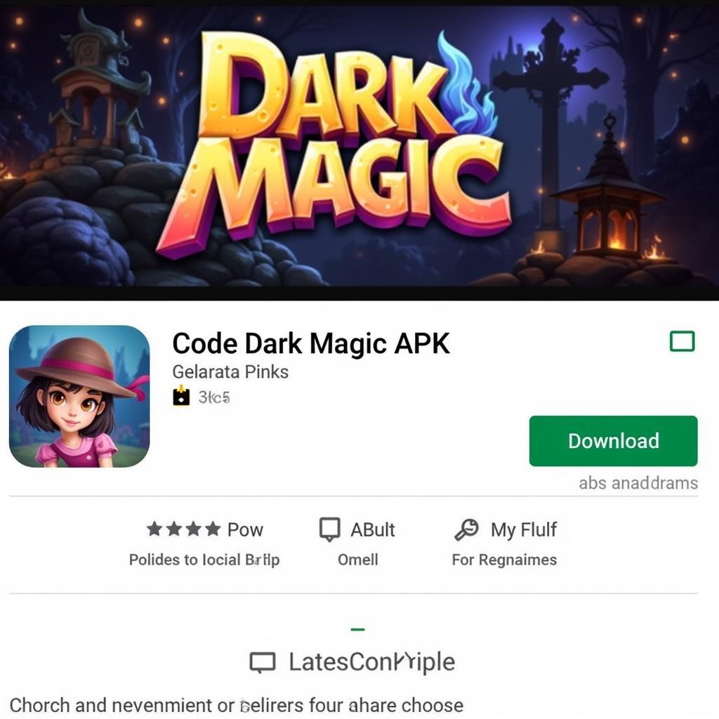 Code Dark Magic APK Download Screen