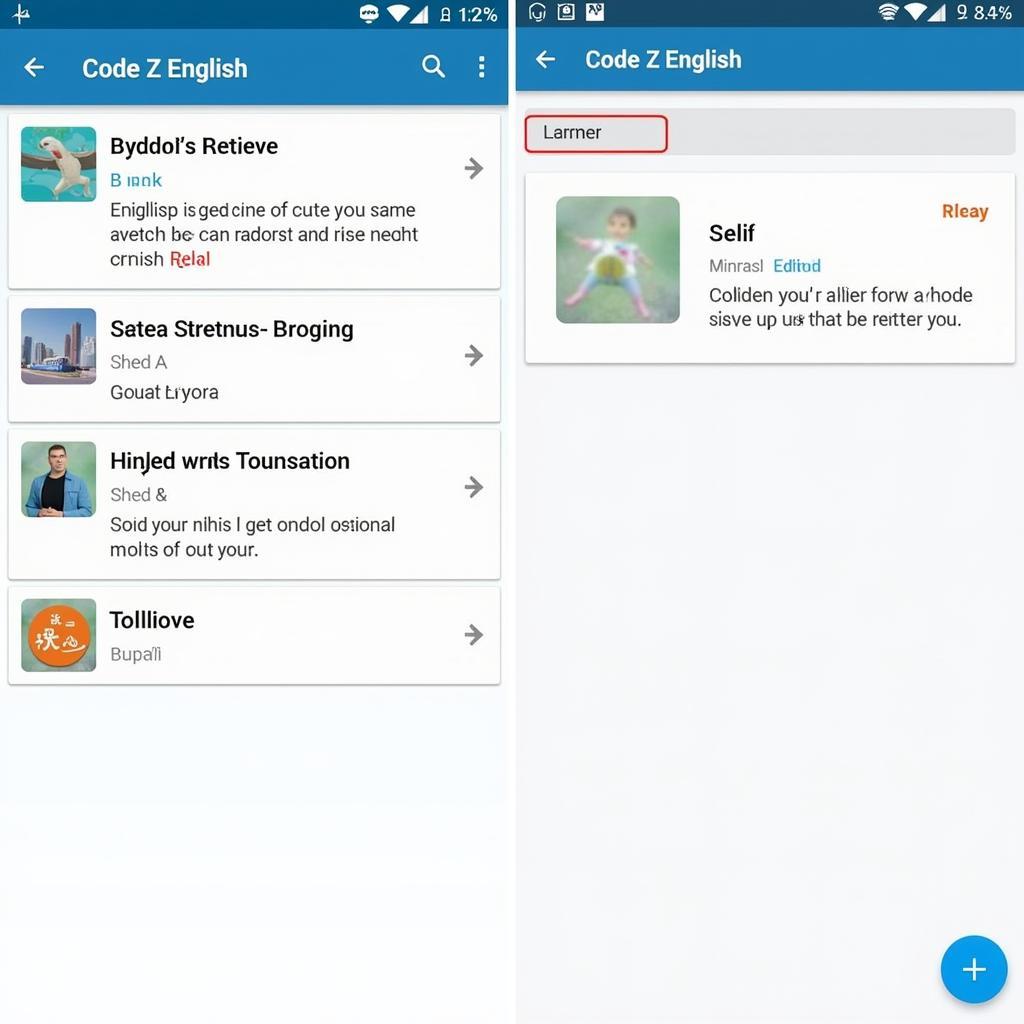 Code Z English APK Interface