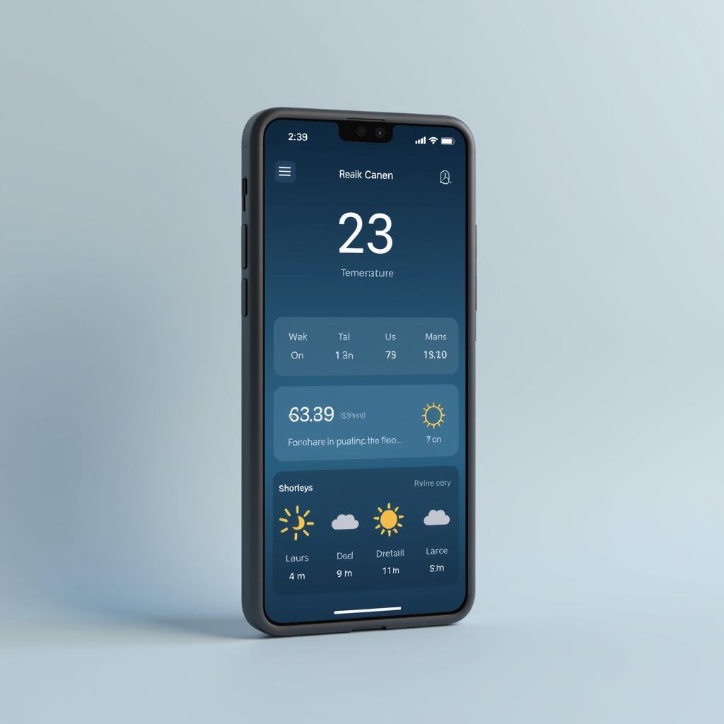 Color OS Weather APK Main Interface